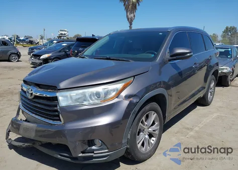 2015 Toyota Highlander Xle V6 from USA, damaged, VIN 5TDKKRFH5FS061581